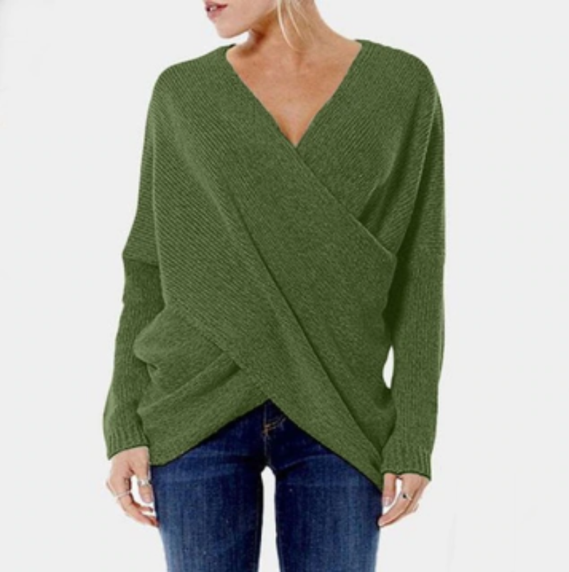 Velina Moda | Women's Cashmere Sweater with Cross Detail, Autumn/Winter