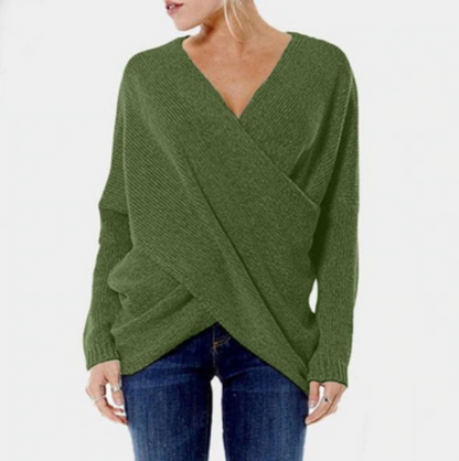 Velina Moda | Women's Cashmere Sweater with Cross Detail, Autumn/Winter