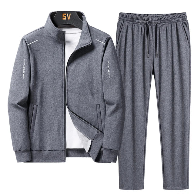 Velina Moda | Tracksuit - Comfortable set with sporty jacket and elastic pants for daily wear