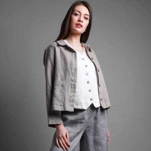 Linen Set with Jacket