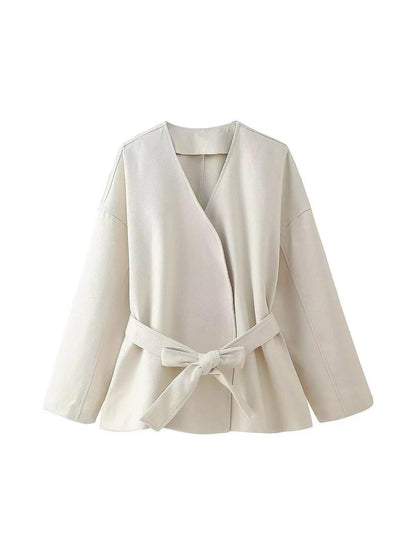 Velina Moda | Laced Jacket with Belt