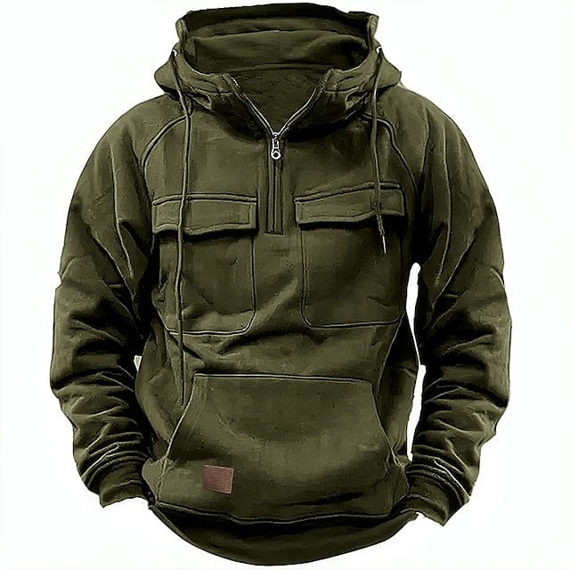 Velina Moda | Men's Winter Hoodie with Fleece Lining and Hood