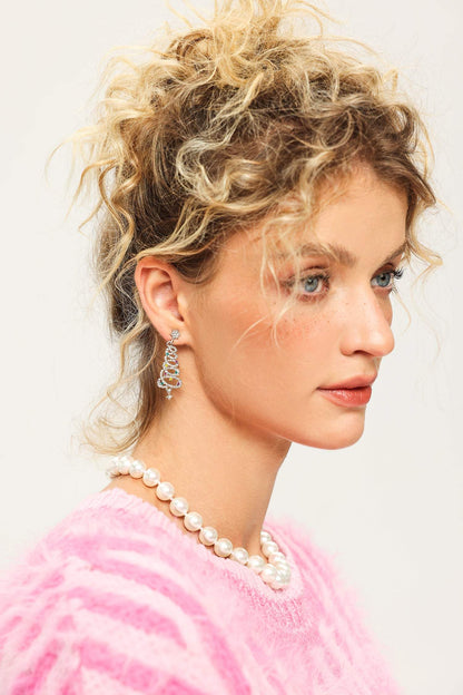 Velina Moda | Christmas Tree Tassel Earrings