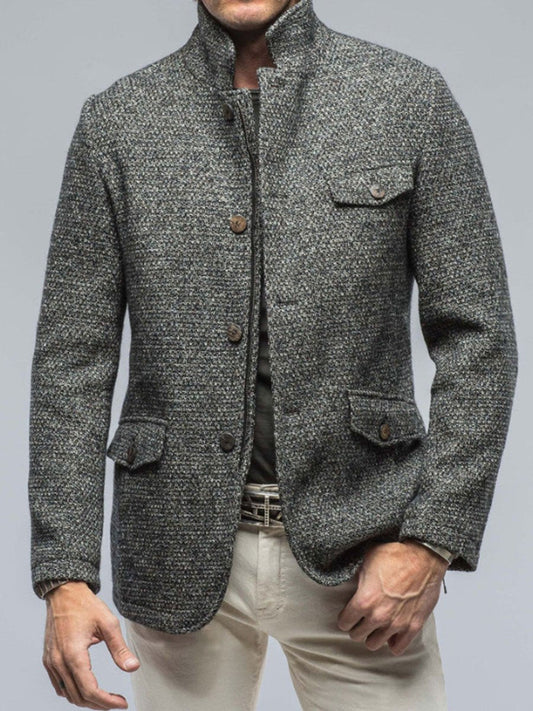 Velina Moda | Pocket Retro Casual Blazer with Zipper - Stylish Comfort