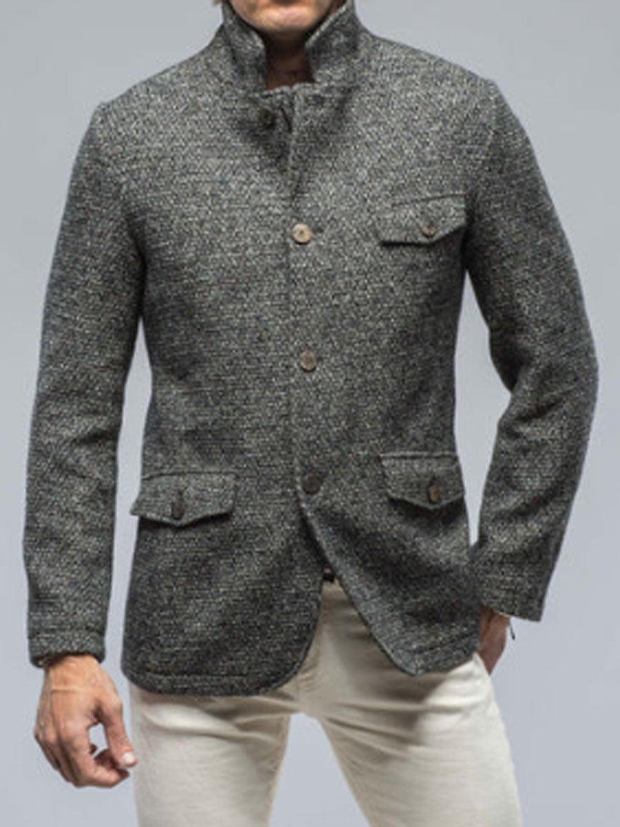 Velina Moda | Pocket Retro Casual Blazer with Zipper - Stylish Comfort
