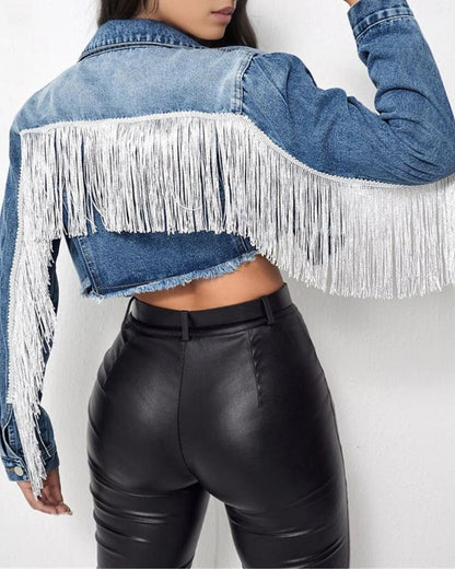 Velina Moda | Ripped Denim Jacket