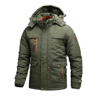 Velina Moda | Men's Winter Jacket Tactical Waterproof with Removable Hood