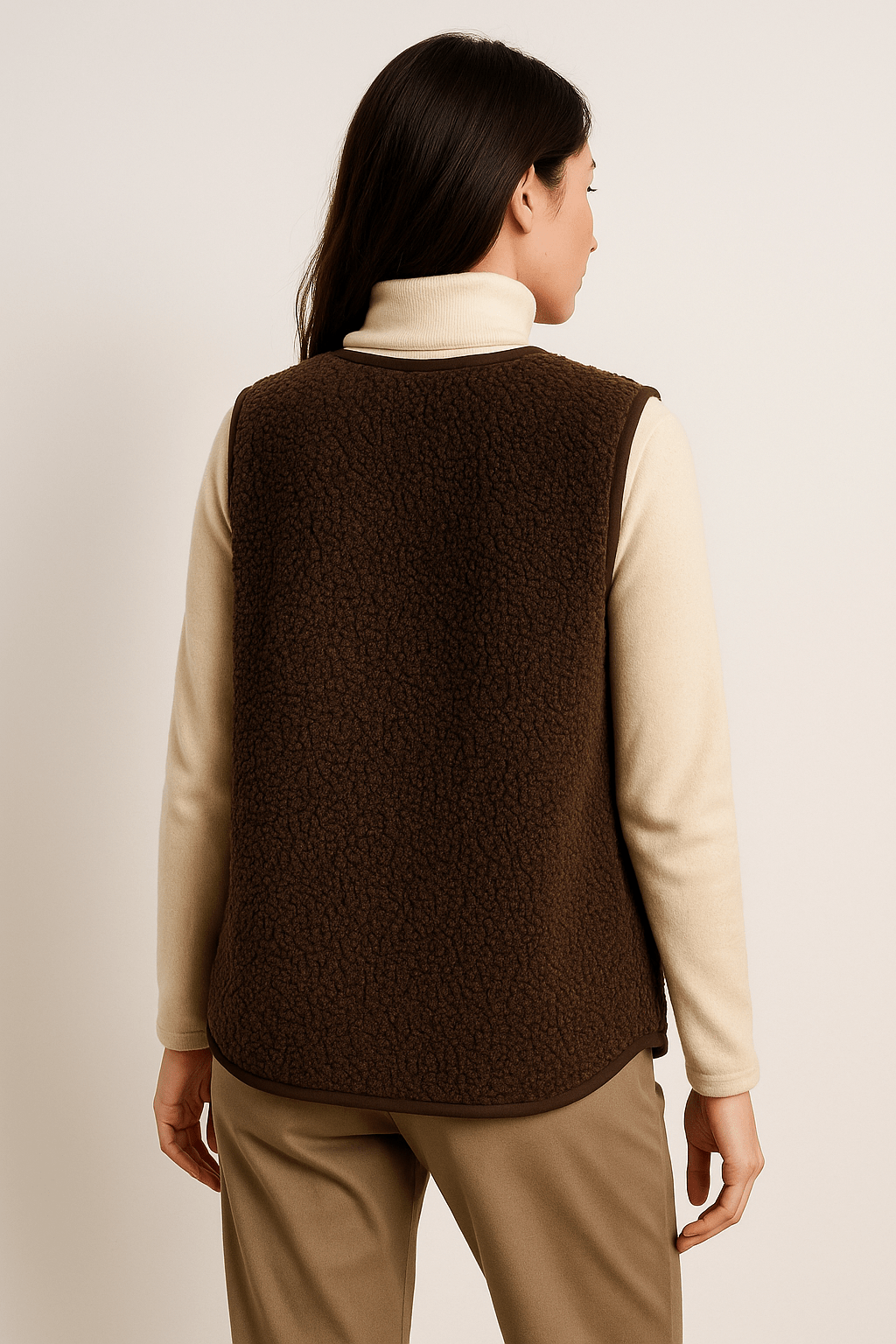 Marta - Women's sheepskin vest with front pockets