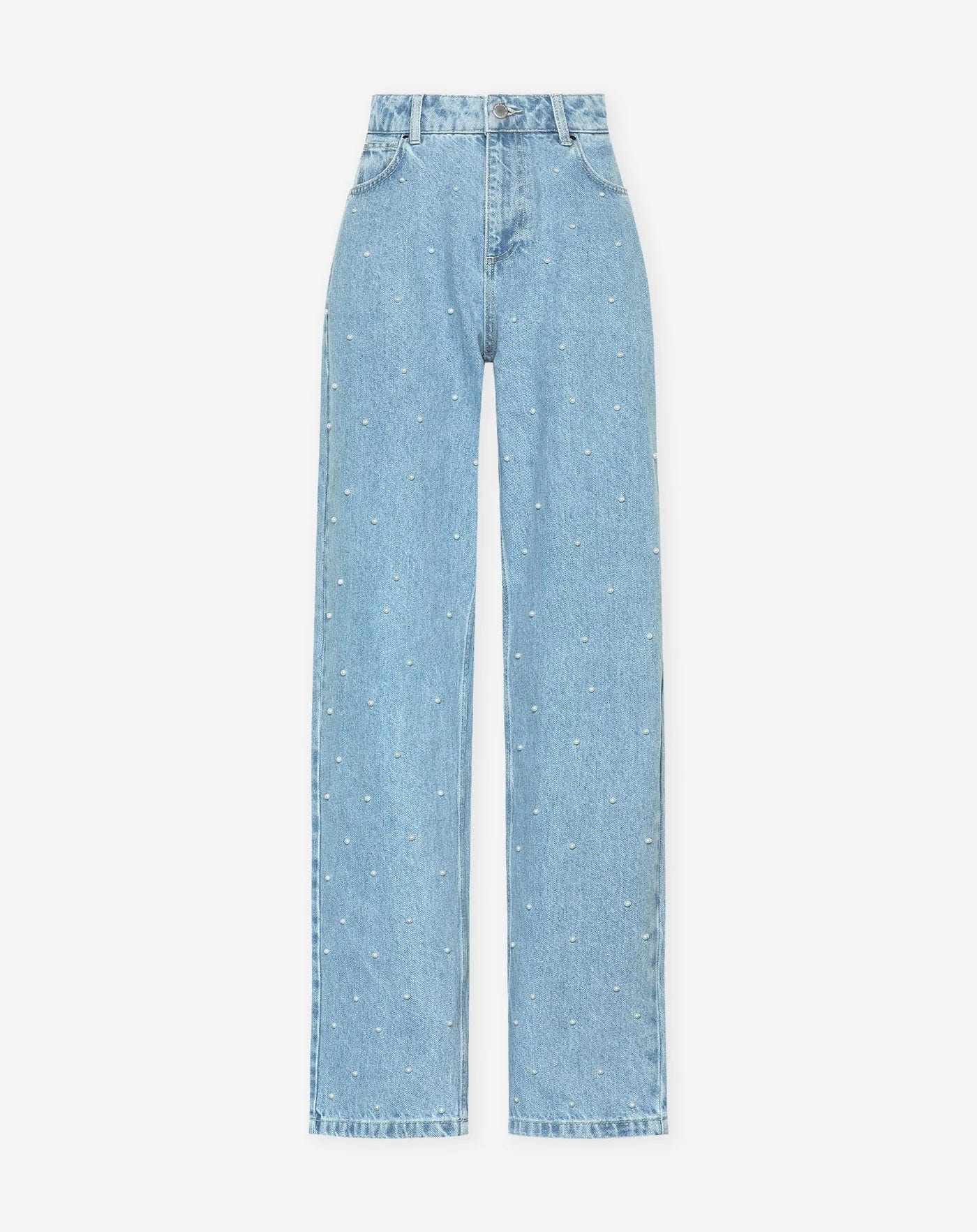 Velina Moda | Denim Sparkle Pants with Glitter