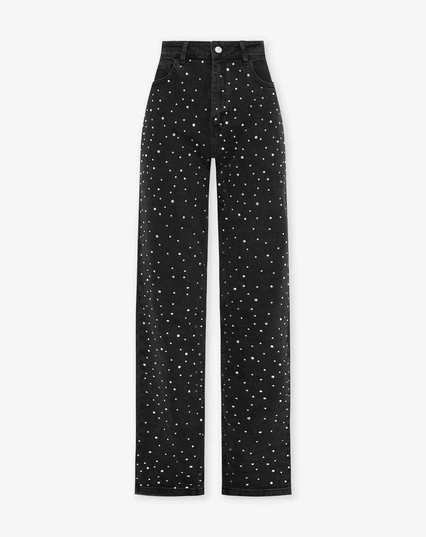 Velina Moda | Denim Sparkle Pants with Glitter