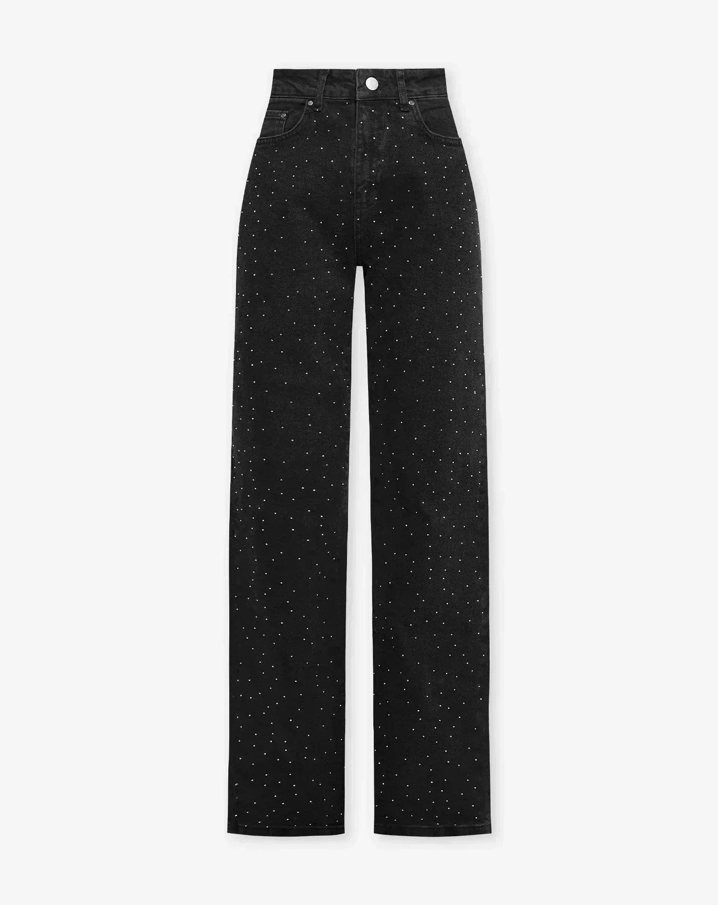 Velina Moda | Denim Sparkle Pants with Glitter
