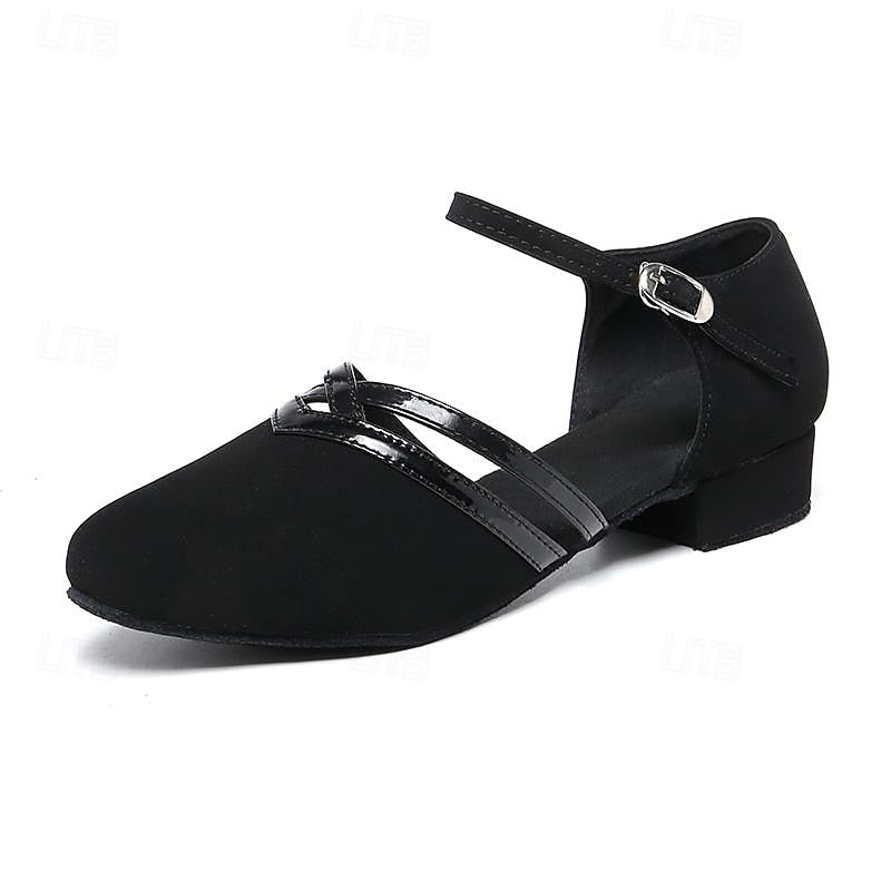 Velina Moda | Modern dance shoes for women Black High-quality suede