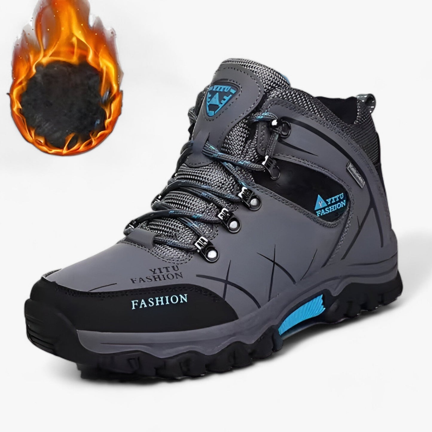 Velina Moda | Leather boots for snow - Ultra warm for winter