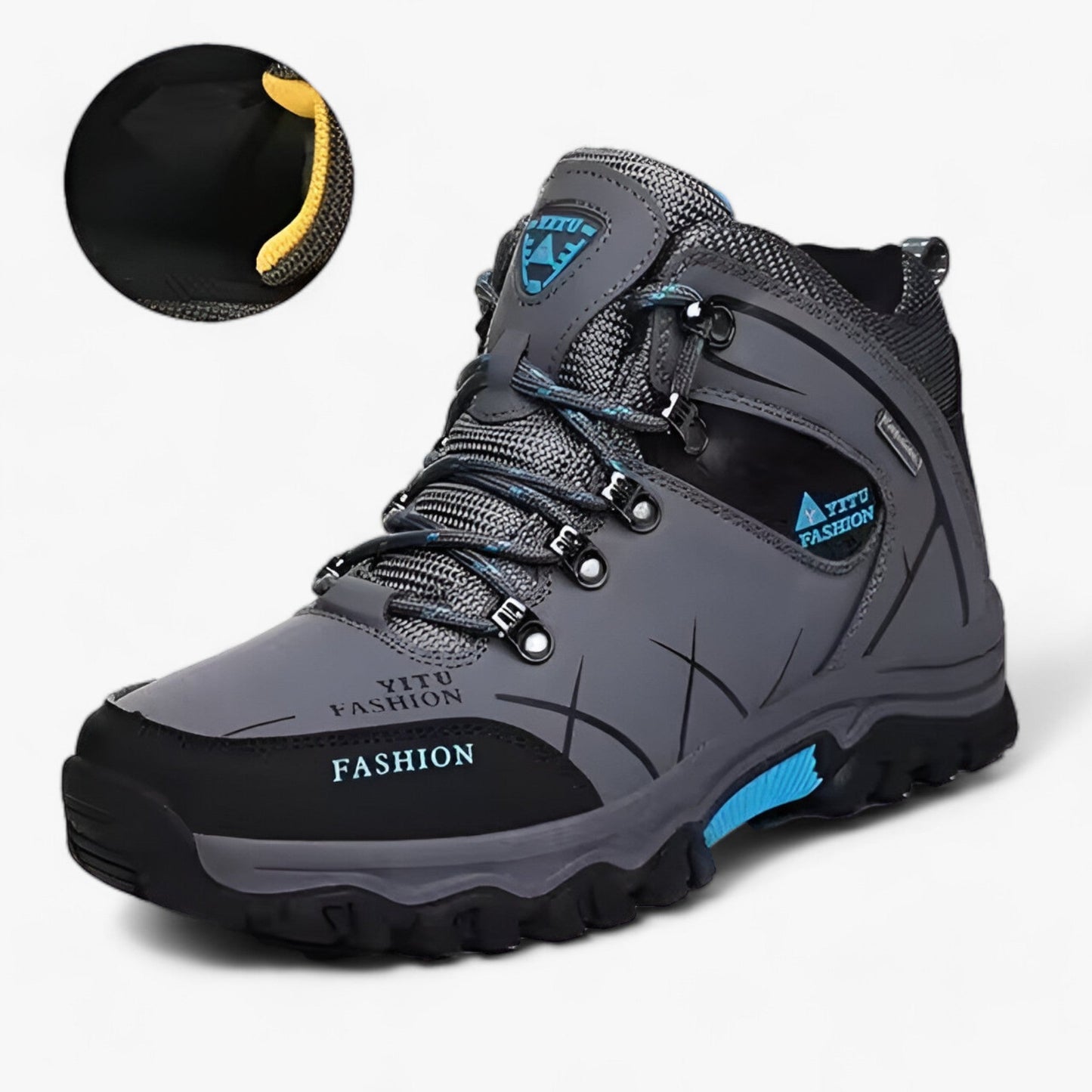 Velina Moda | Leather boots for snow - Ultra warm for winter