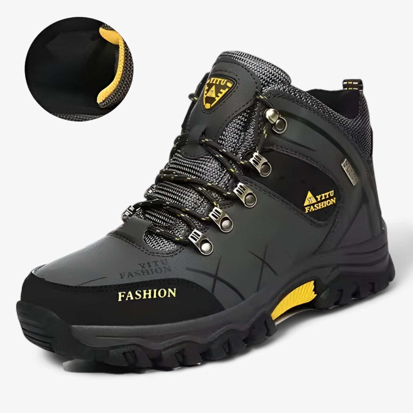 Velina Moda | Leather boots for snow - Ultra warm for winter