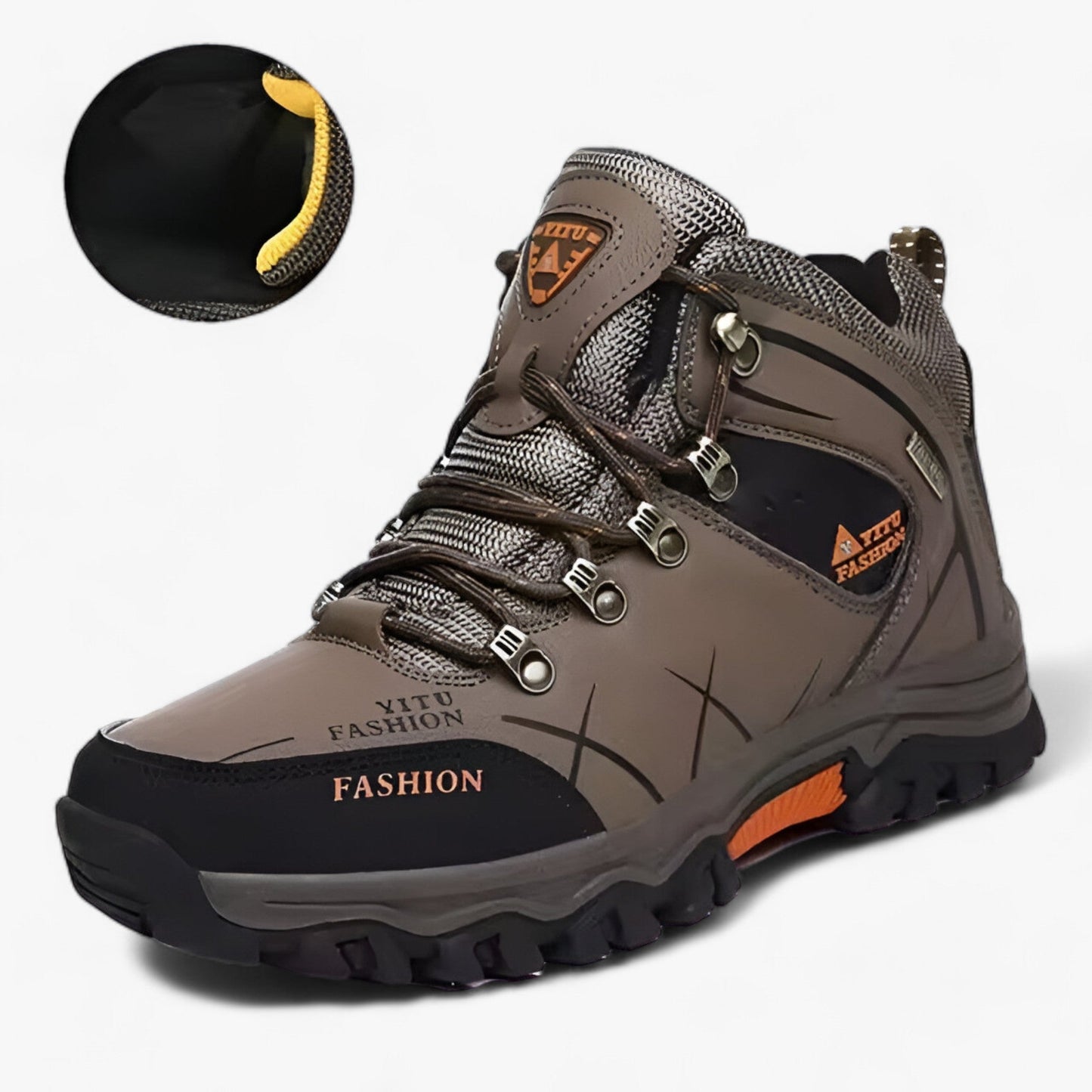 Velina Moda | Leather boots for snow - Ultra warm for winter