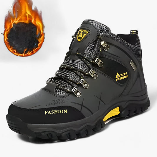 Velina Moda | Leather boots for snow - Ultra warm for winter