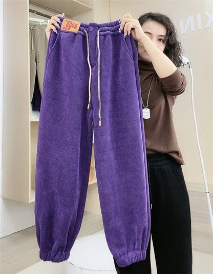 Velina Moda | Winter Jogging Pants - Warm Plush Lining & Casual Design