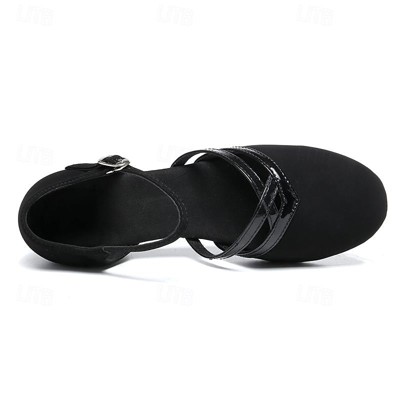 Velina Moda | Modern dance shoes for women Black High-quality suede
