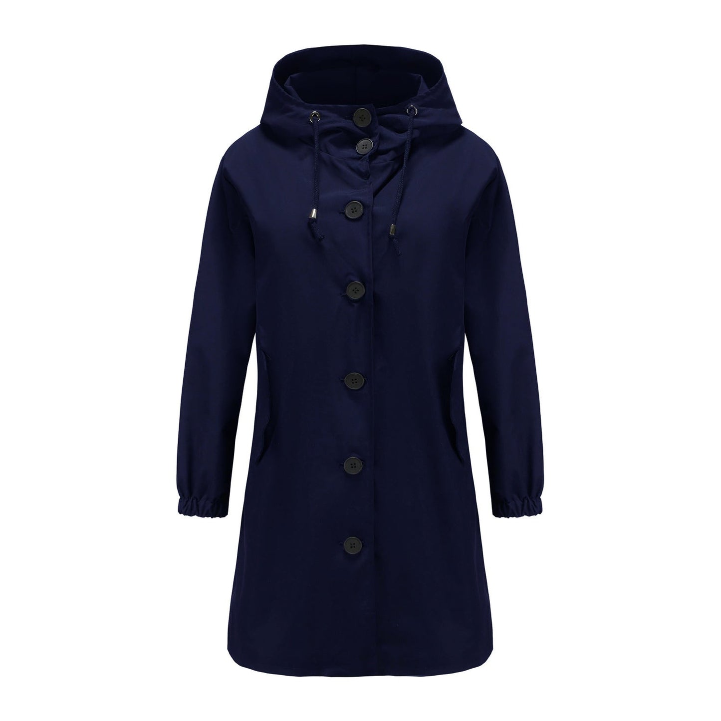 Carla - Long hooded raincoat for women