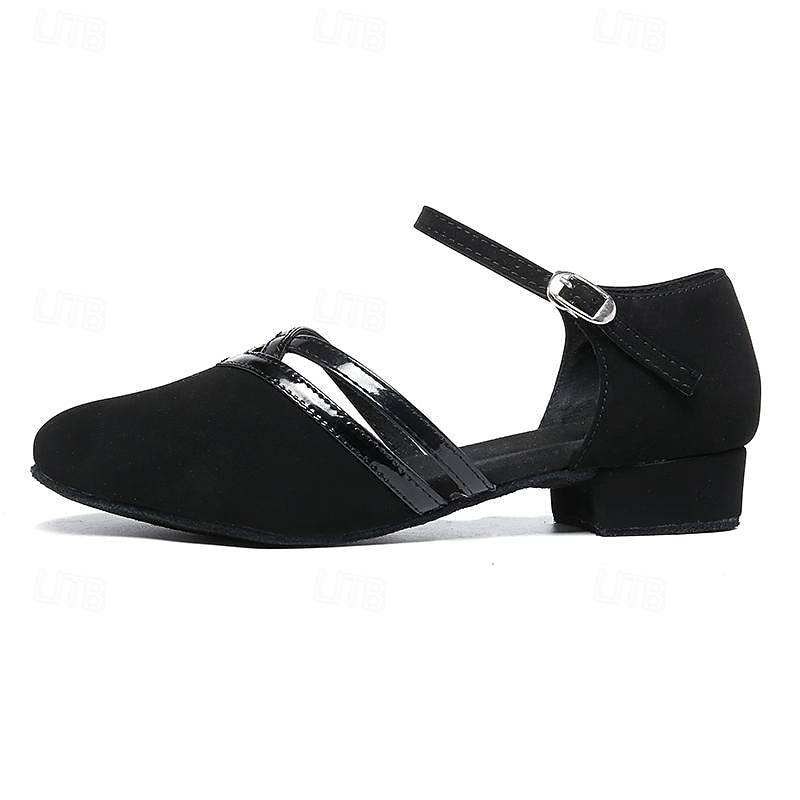 Velina Moda | Modern dance shoes for women Black High-quality suede