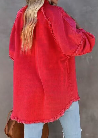 Velina Moda | Edge Patchwork Pocket Denim Jacket