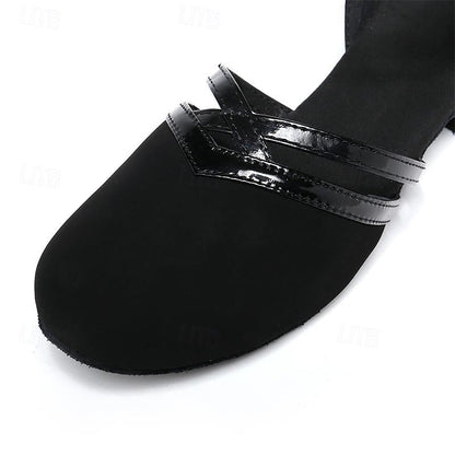Velina Moda | Modern dance shoes for women Black High-quality suede